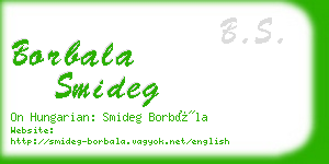borbala smideg business card
